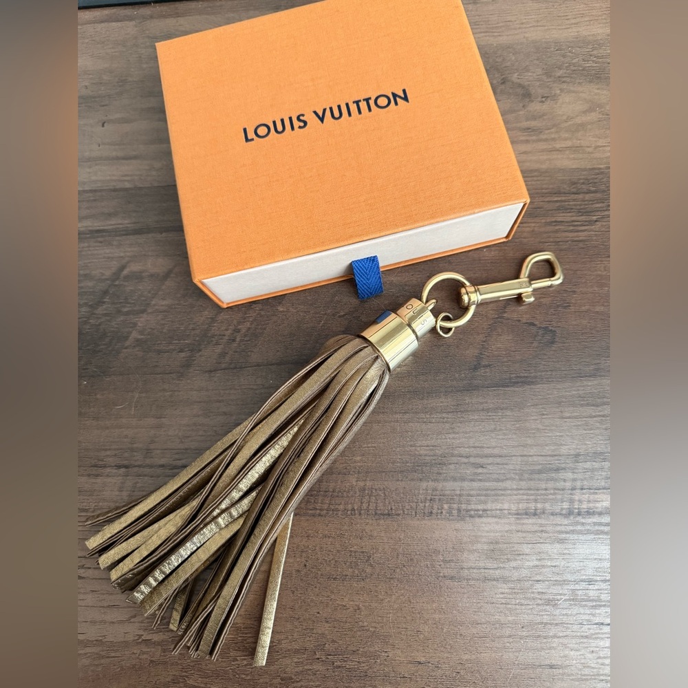 Louis Vuitton Gold Large Tassel Bag Charm